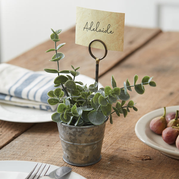 Metal Pail Place Card Holder - Min of 4