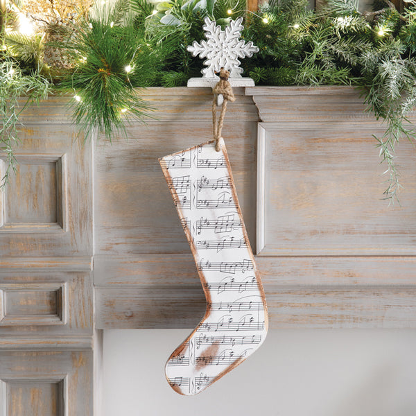 Decorative Wood Stocking - Sheet Music