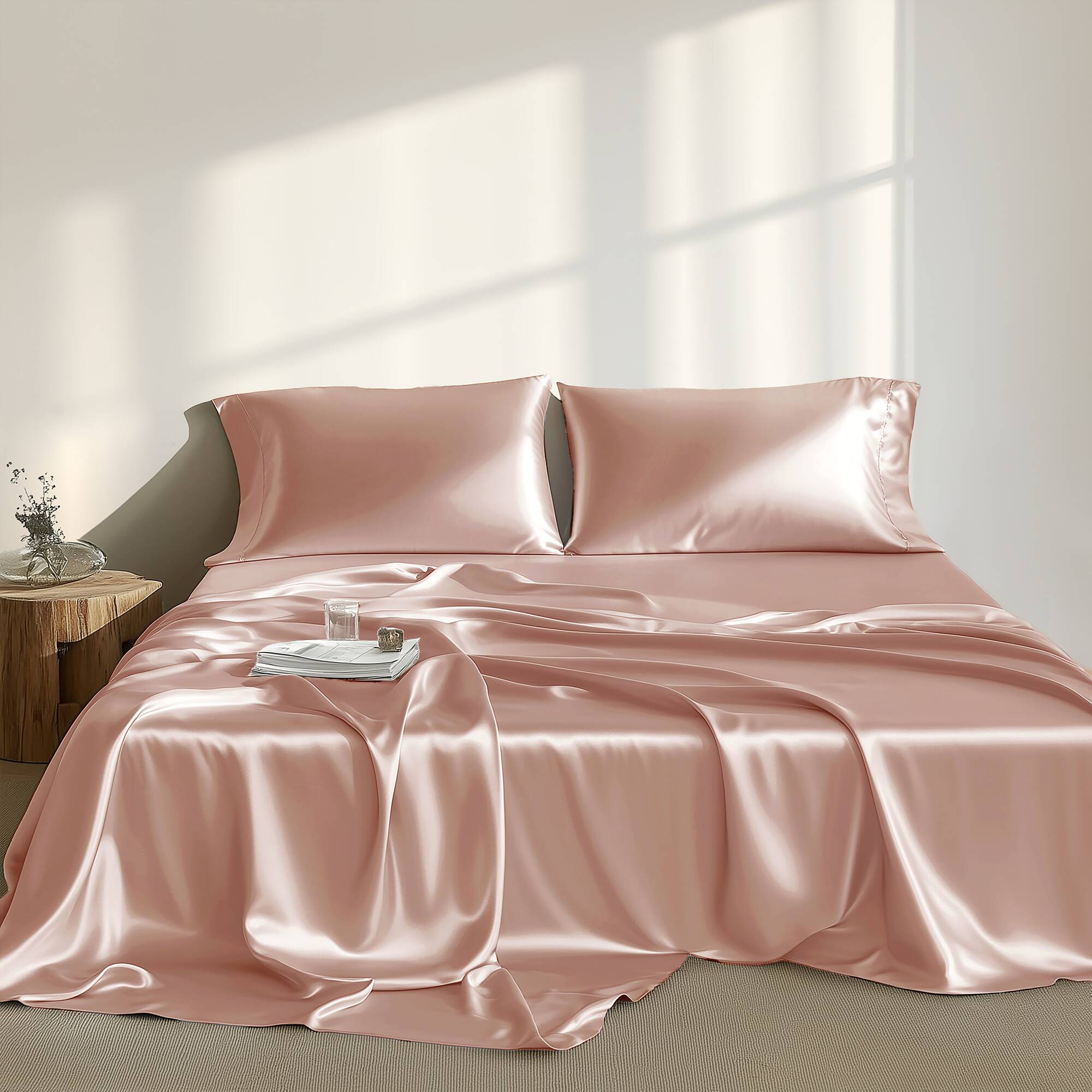 Satin Luxury 6 PC Sheet Set