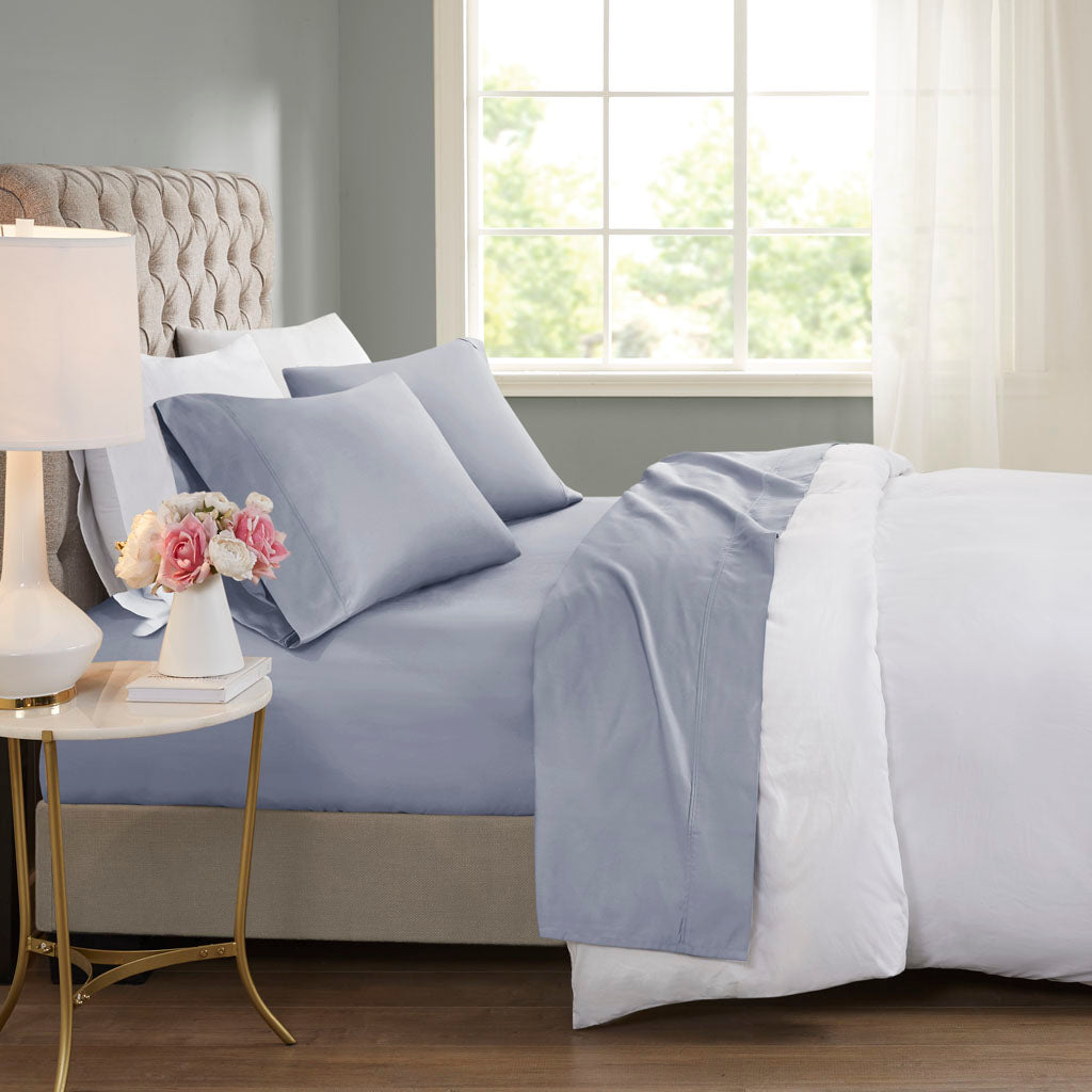 600 Thread Count Cooling Cotton Blend 4 PC Sheet Set