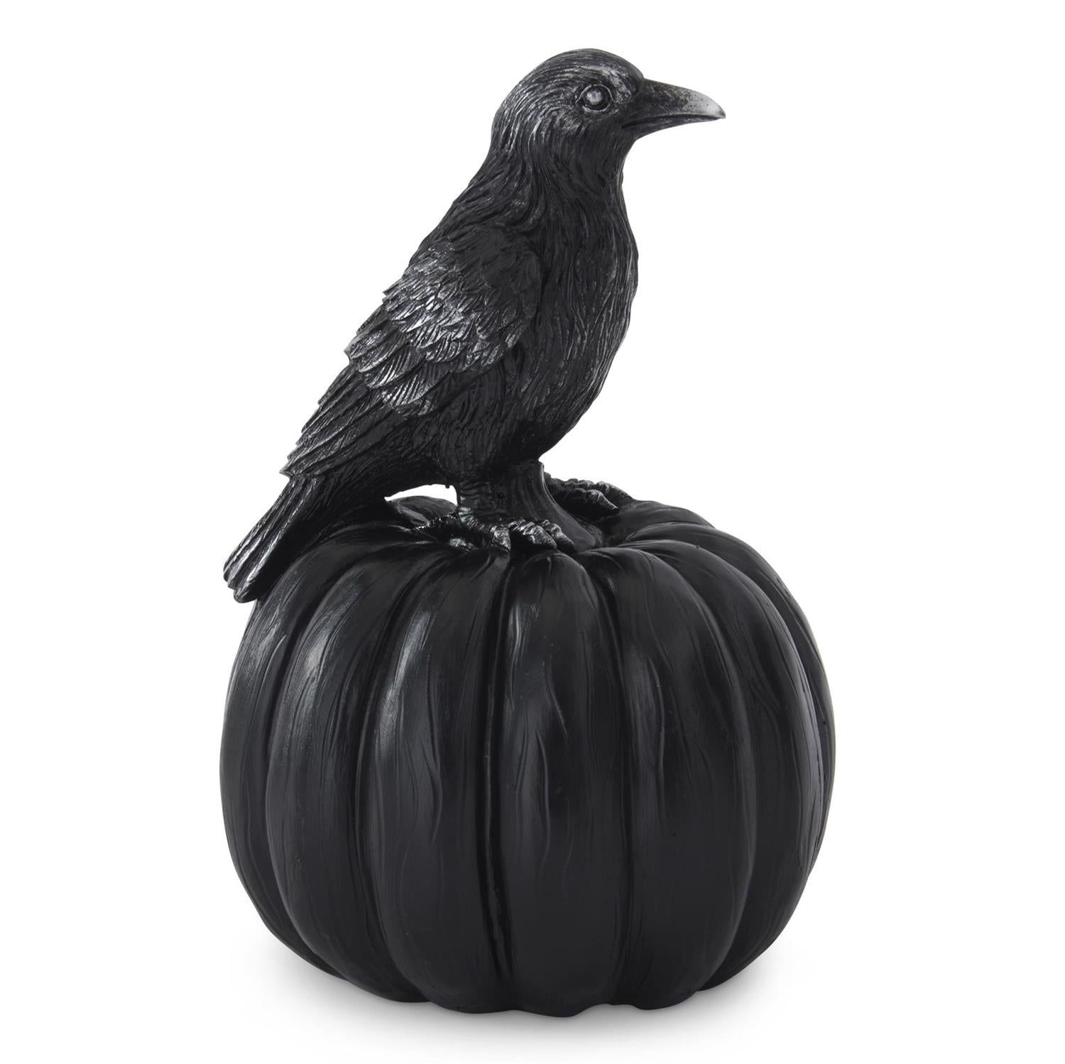 Black & Silver Raven w/ Pumpkin