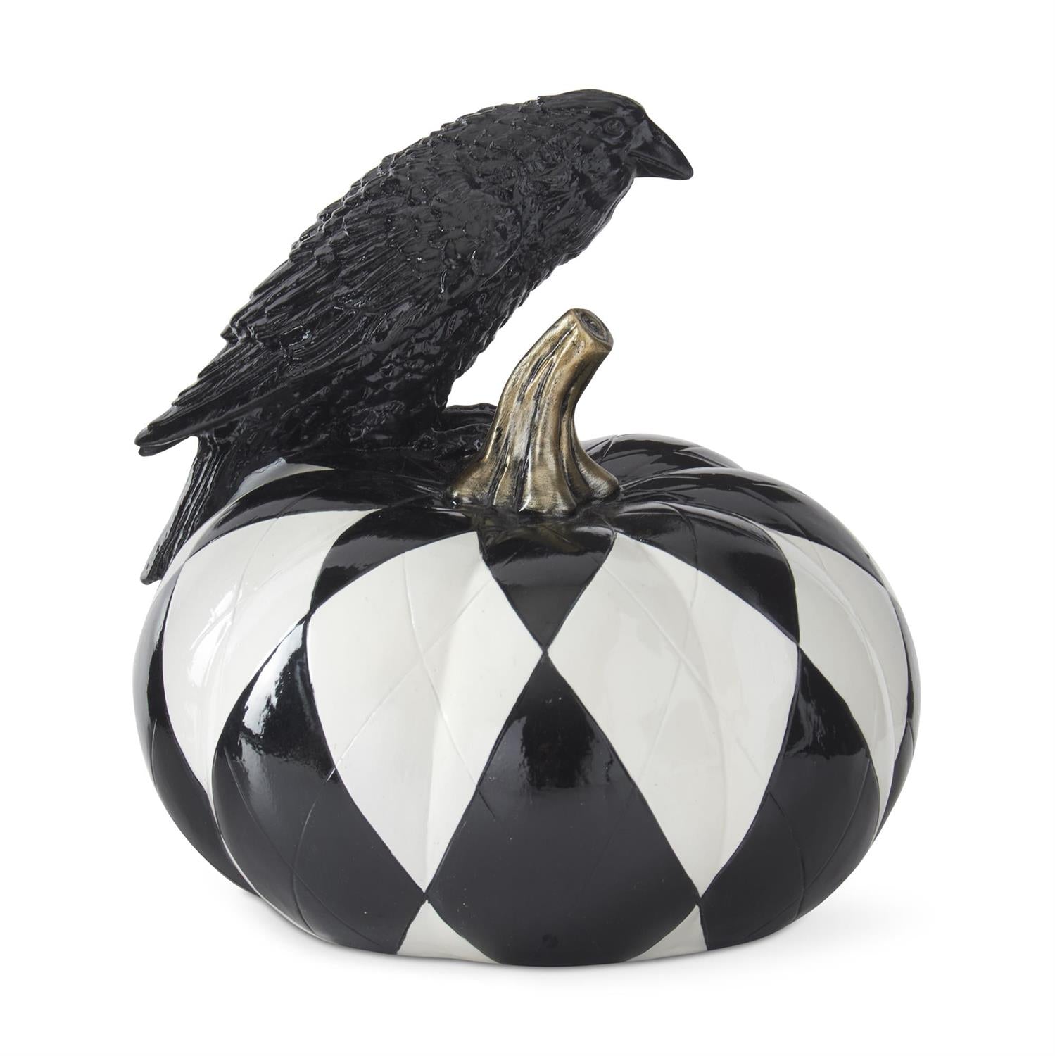 Argyle Pumpkin w/ Raven