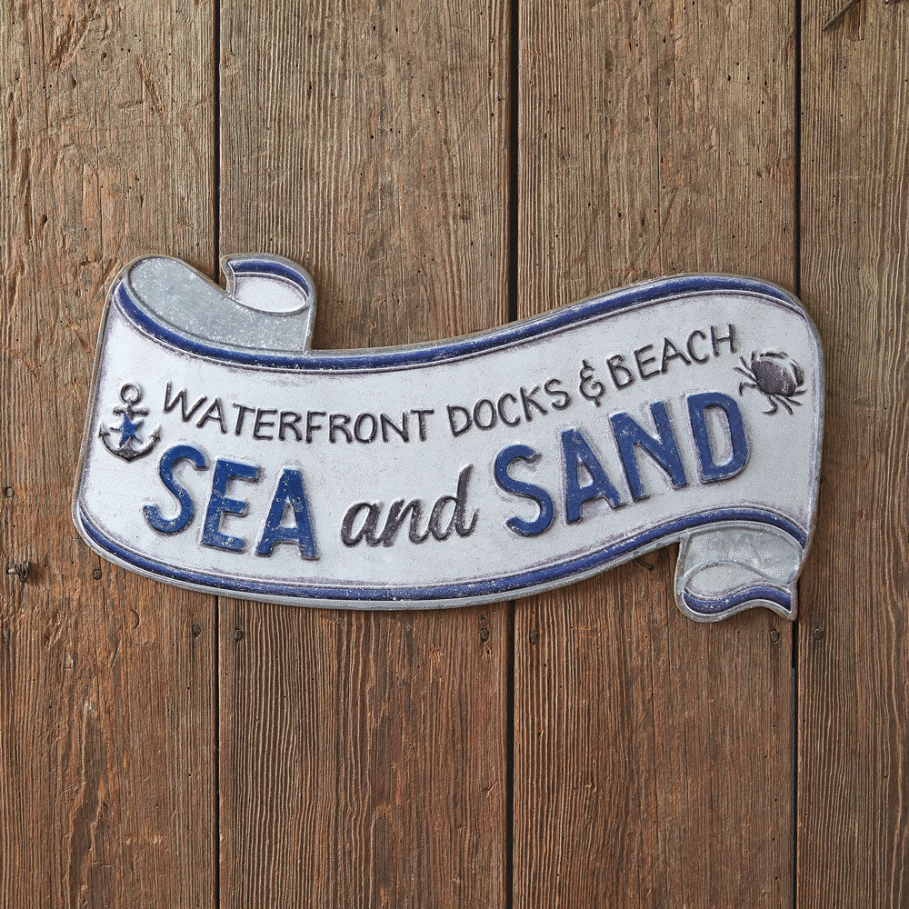 Sea and Sand Scroll Wall Art