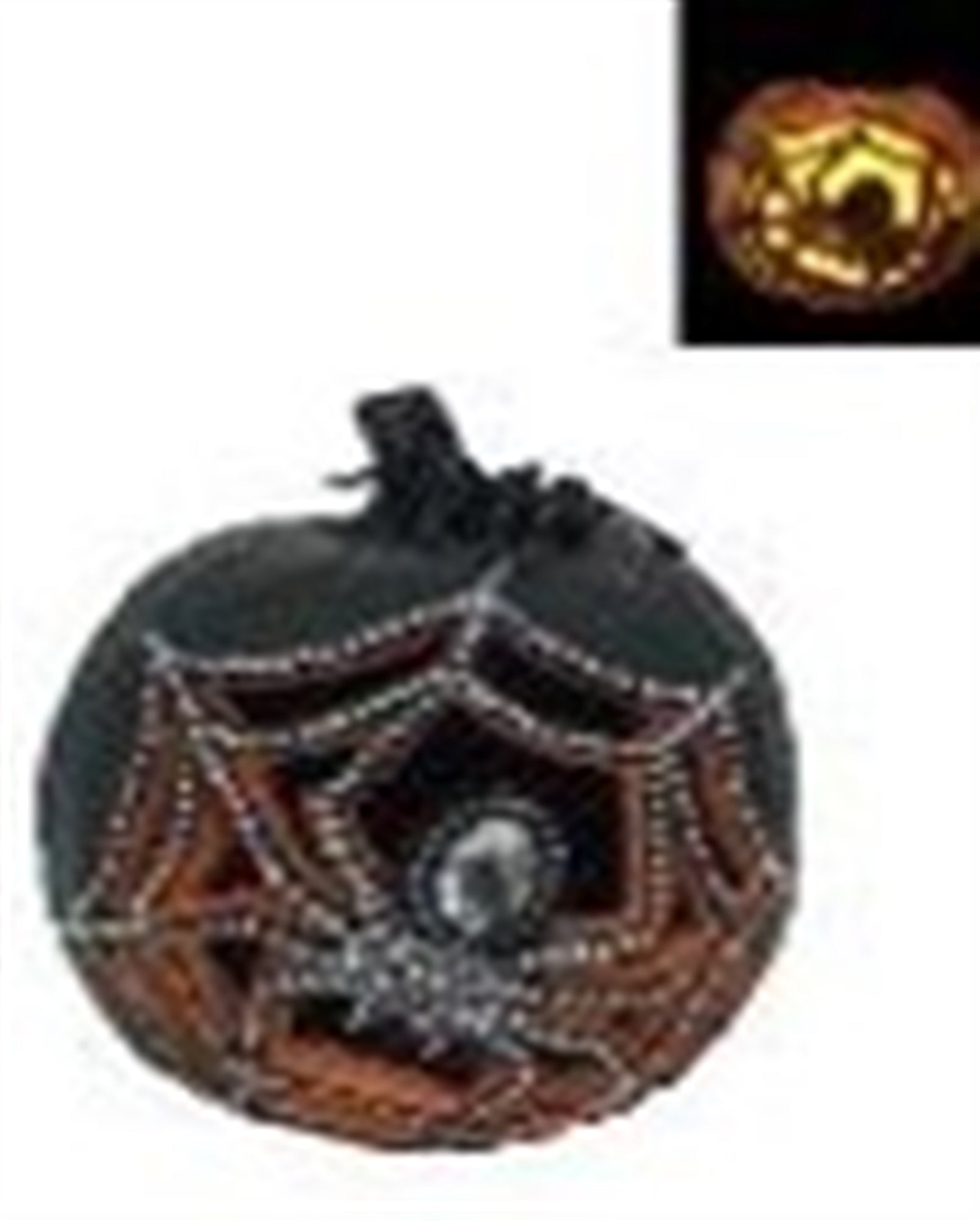 LED Pumpkin 7.5”H Resin