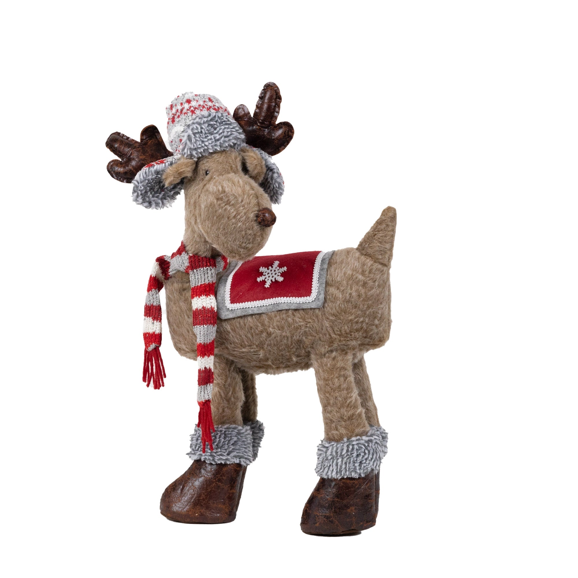 Moose w/Hunters Hat 13"L x 8"W x 21"H Polyester