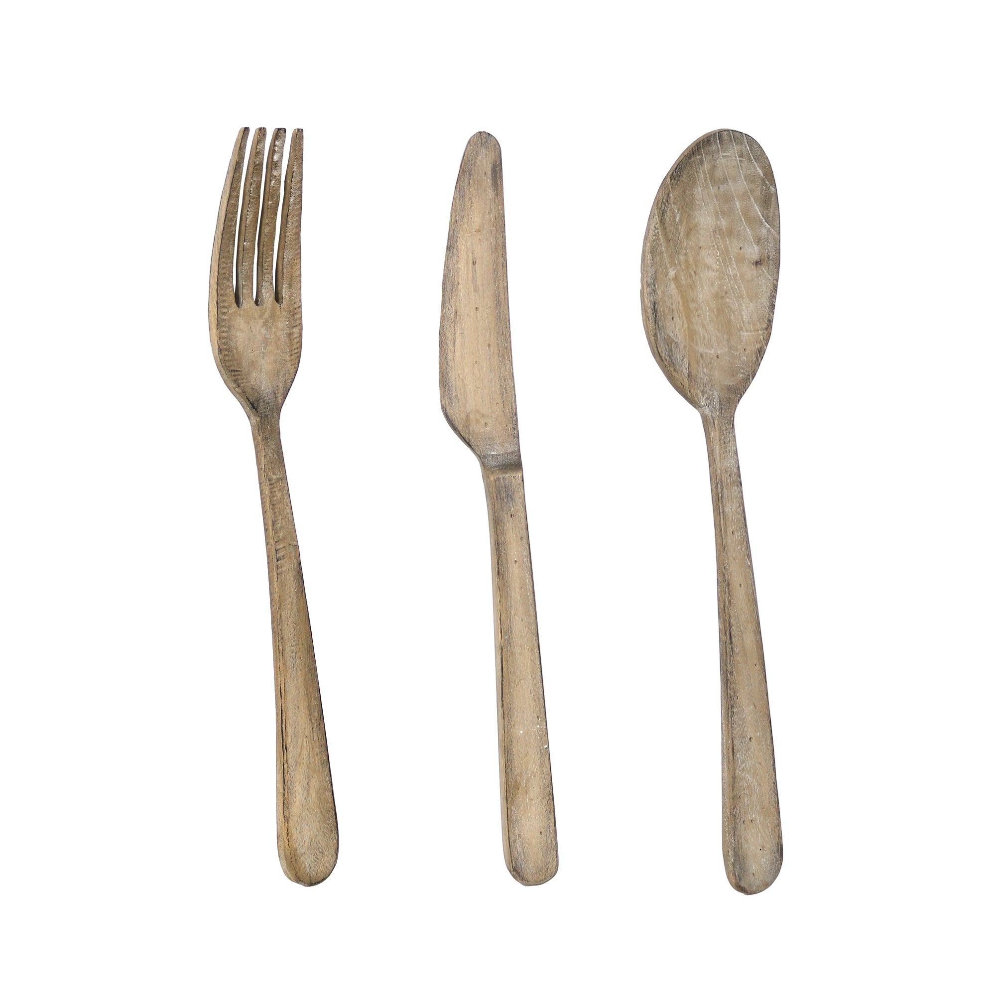 Whitewashed Oversized Utensils