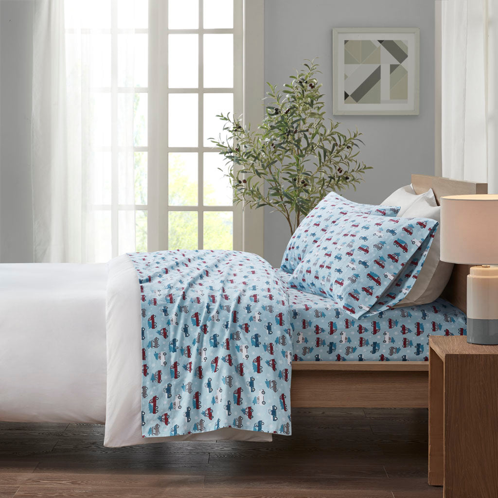 Cozy Flannel Printed Sheet Set