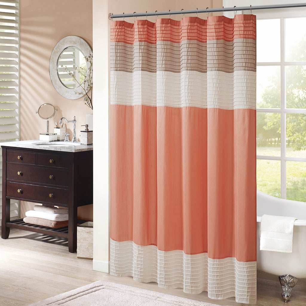 Amherst Faux Silk Shower Curtain