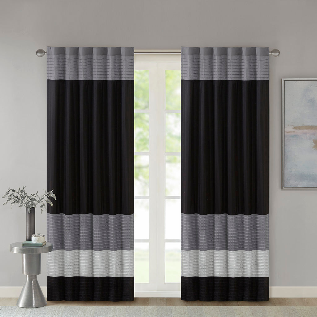 Amherst Polyoni Pintuck Curtain Panel