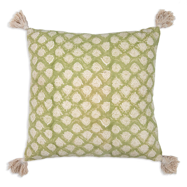 Serendipity Sage Woven Throw Pillow