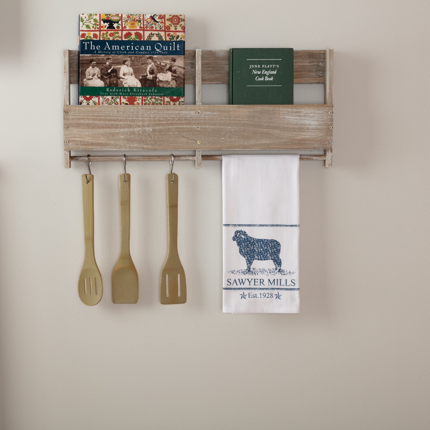 Sawyer Mill Blue Lamb Muslin Bleached White Tea Towel
