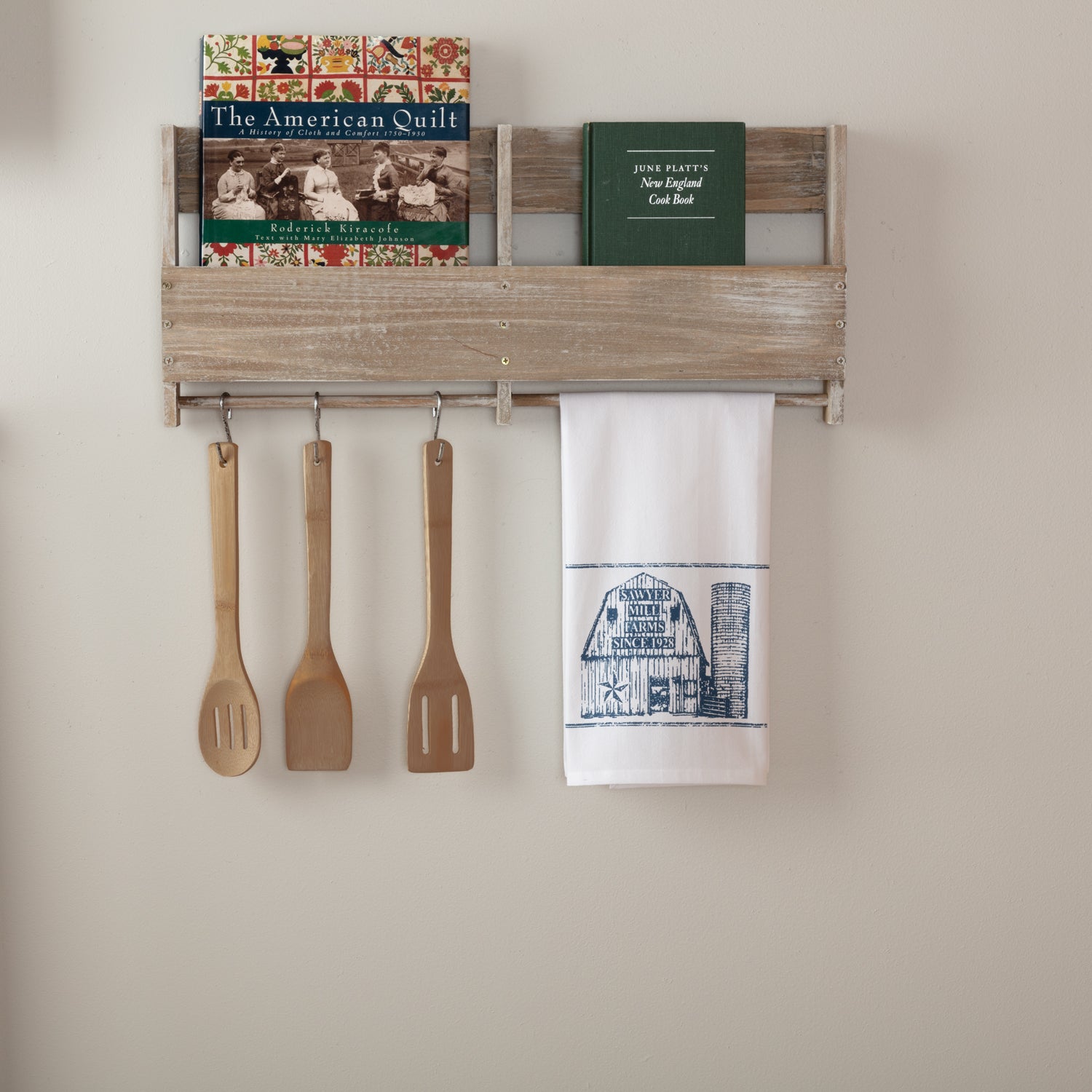 Sawyer Mill Blue Barn Muslin Bleached White Tea Towel