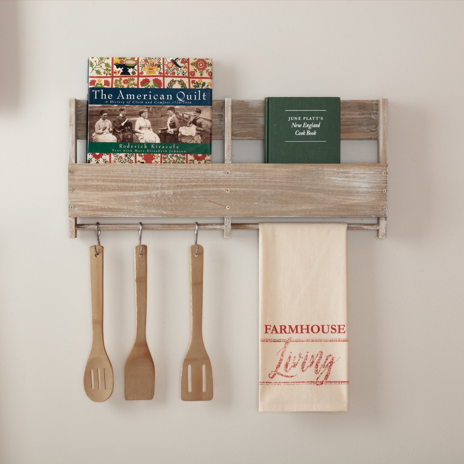 Sawyer Mill Red Farmhouse Living Muslin Unbleached Natural Tea Towel
