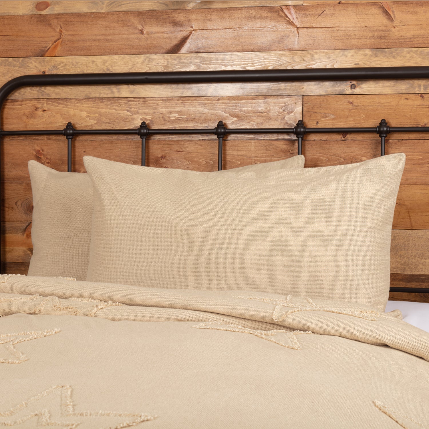 Burlap Vintage King Sham