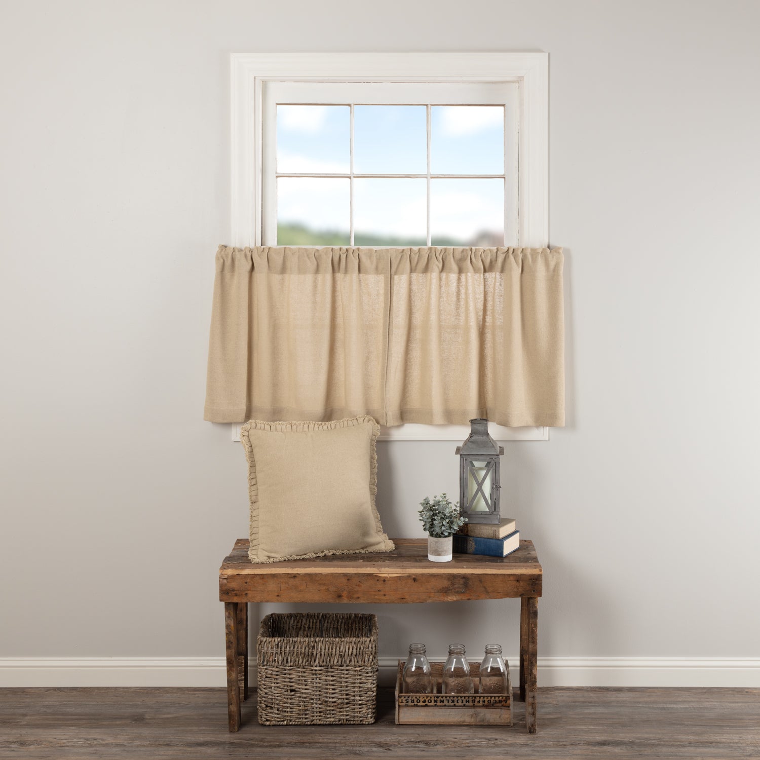Burlap Vintage Tier Set of 2 L24xW36