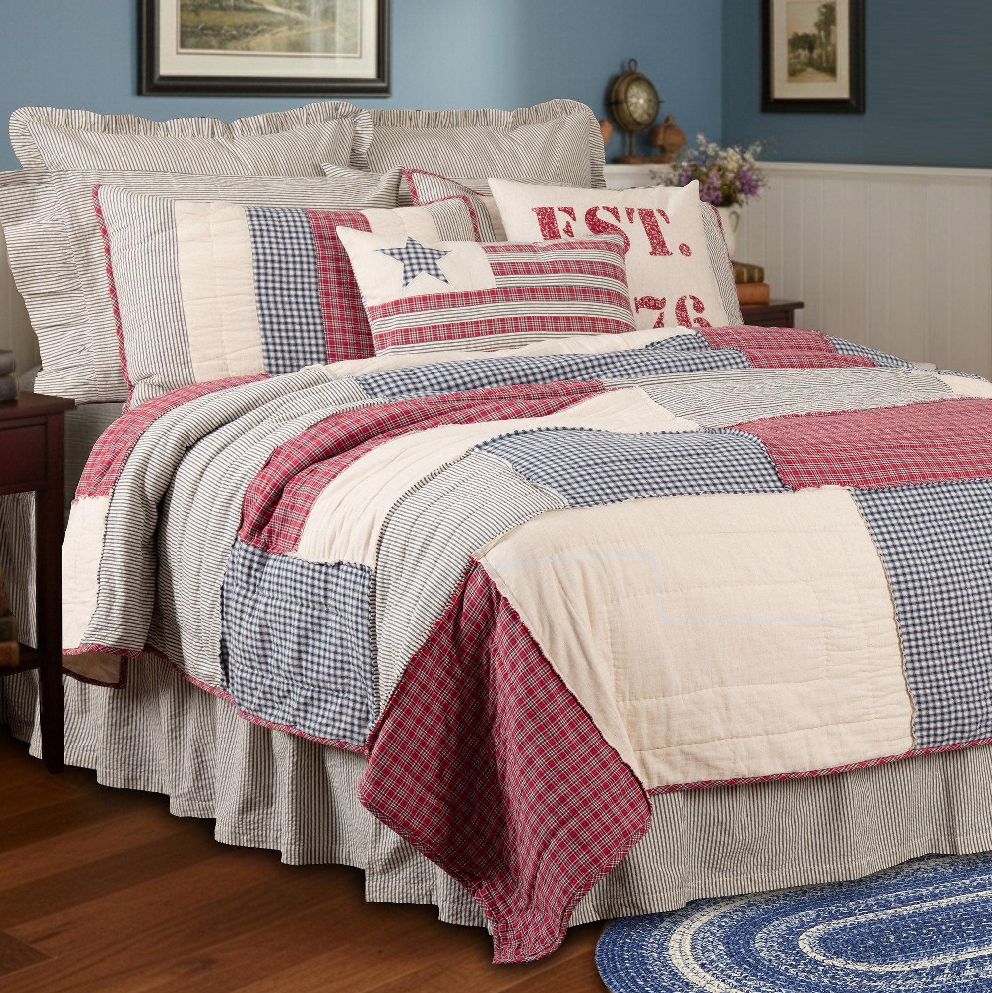 Hatteras Patch Twin Quilt 68Wx86L