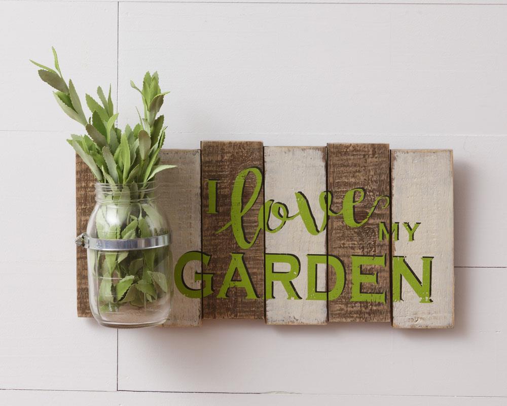 I Love My Garden Wall Art
