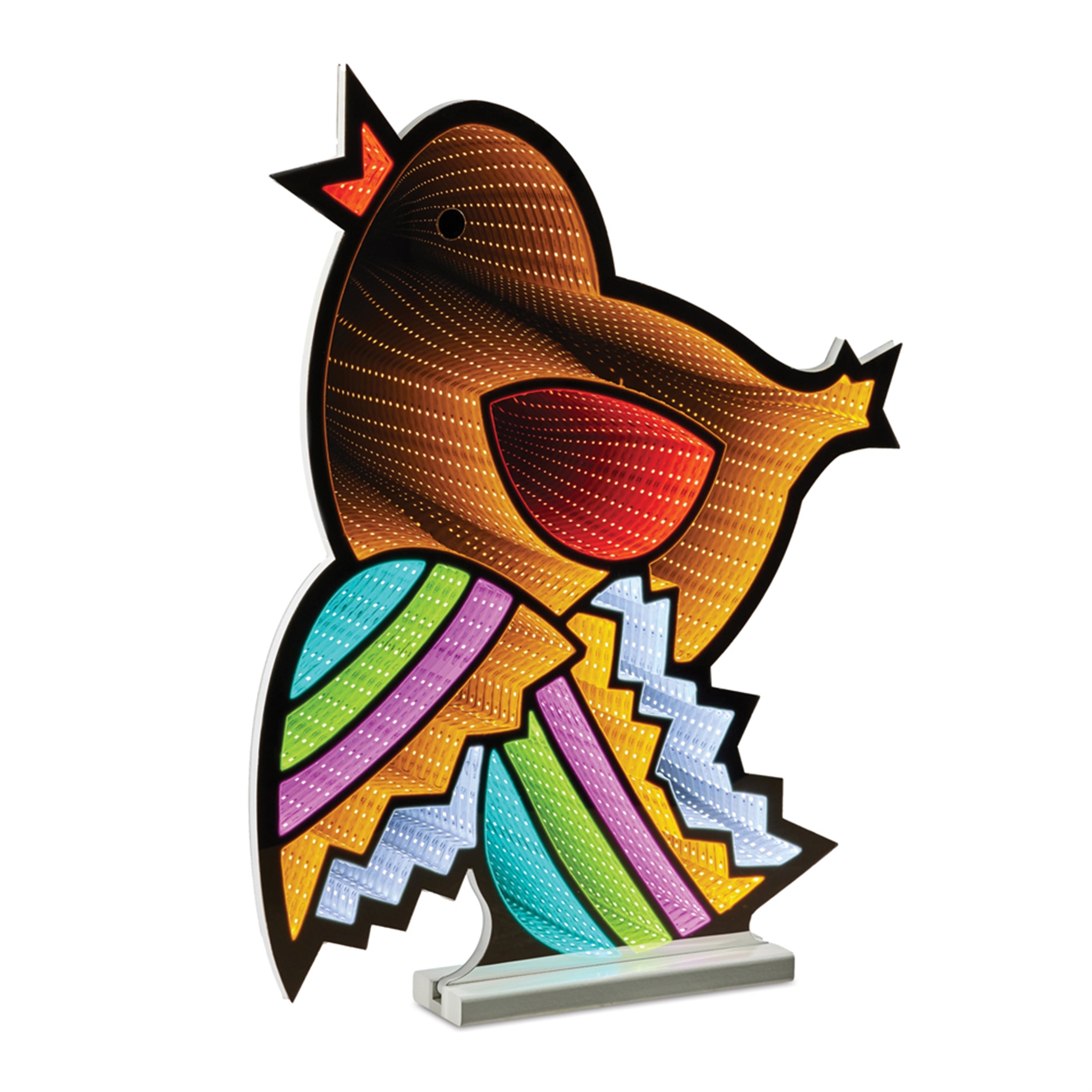 Chick w/Easter Egg Infinity Light 23.5”H Acrylic UL Plug