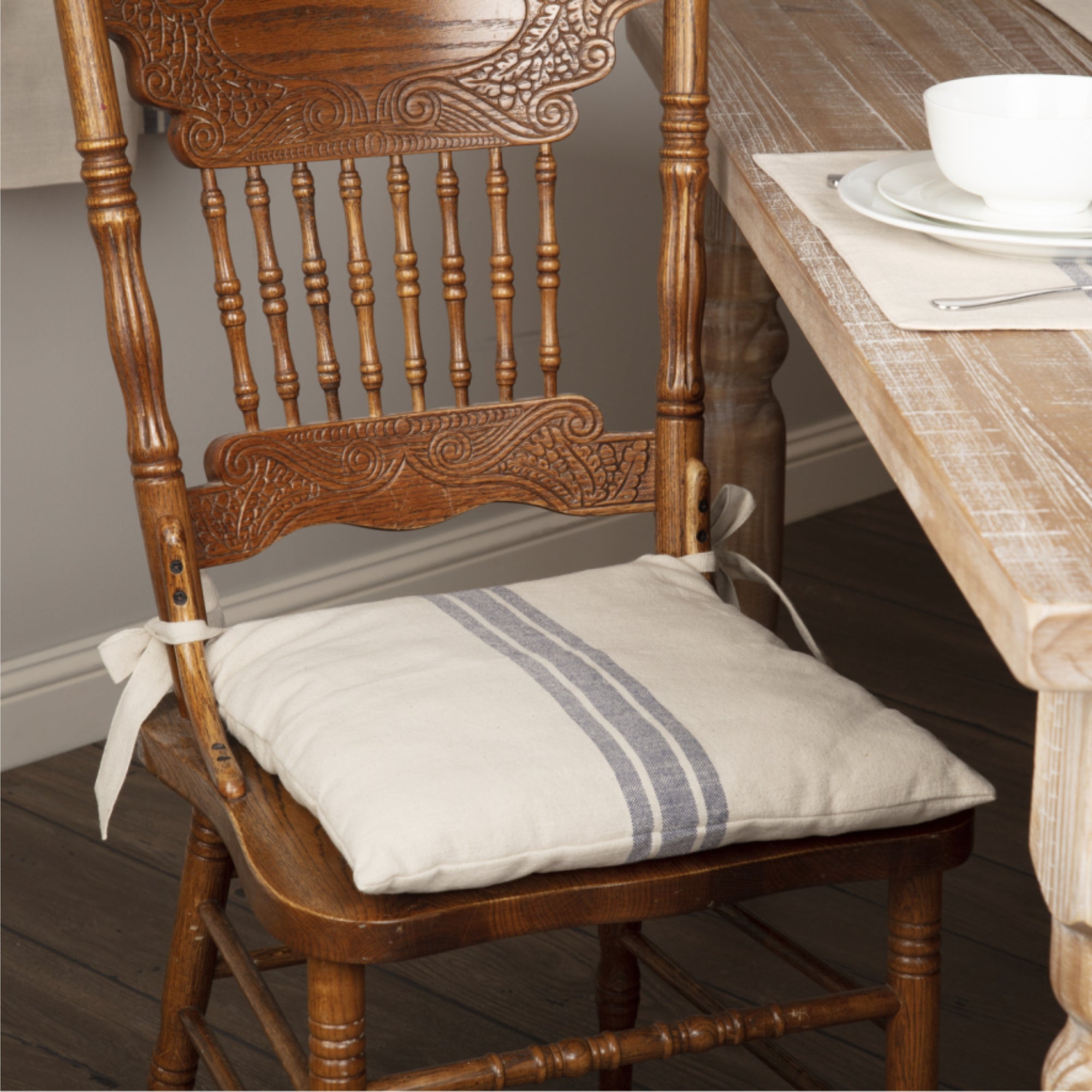 Market Place Blue Chair Pad