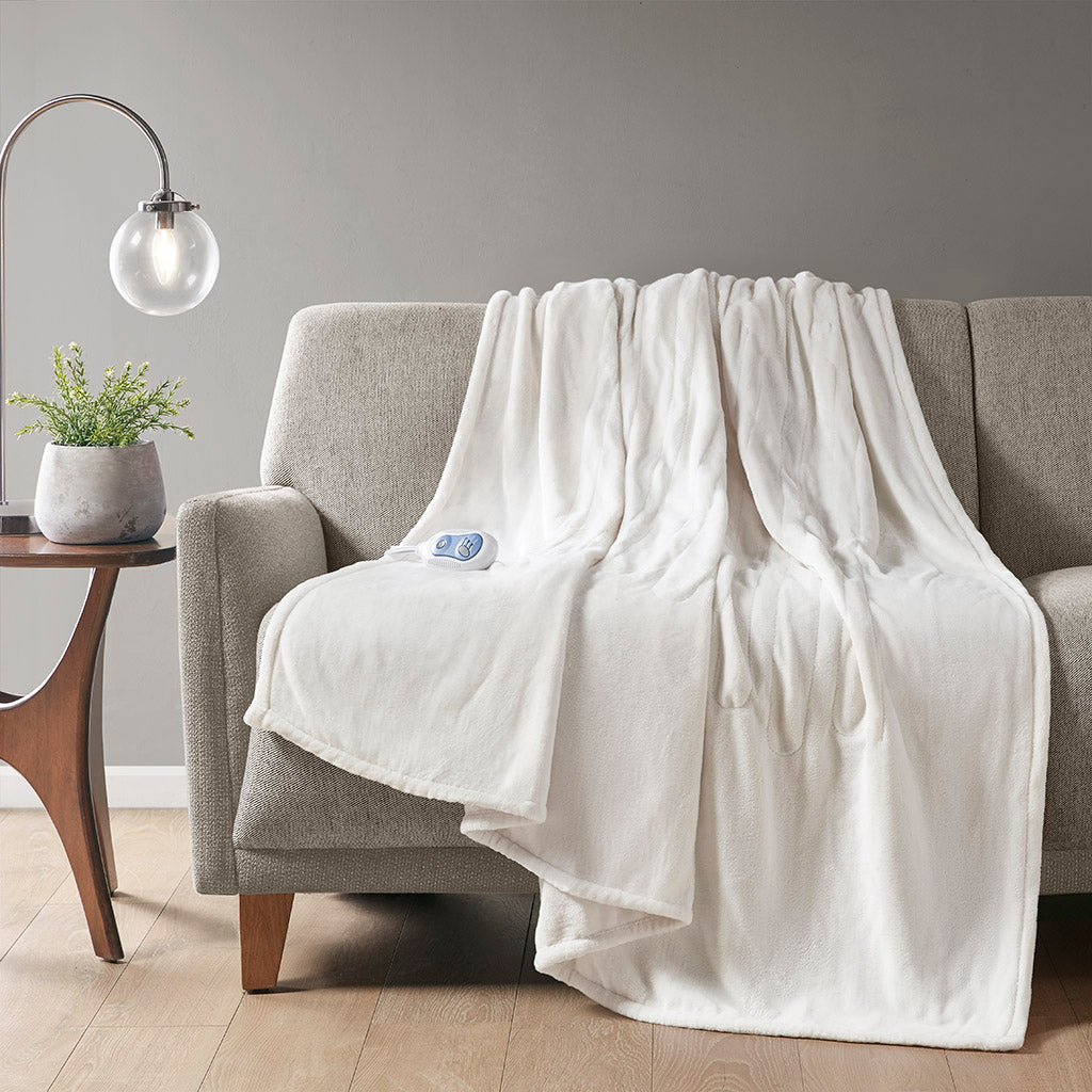 Heated Plush Throw