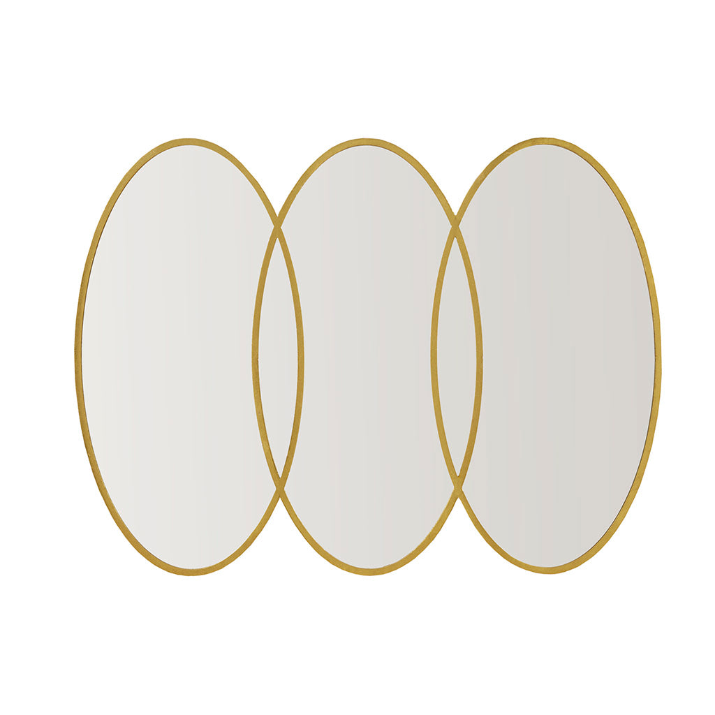 Eclipse 27" Medium Decorative Round Wall Mirror with Beaded Metal Frame