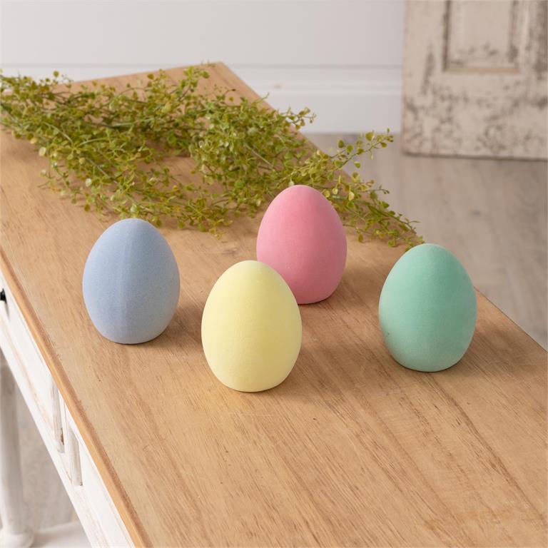 Flocked Easter Eggs