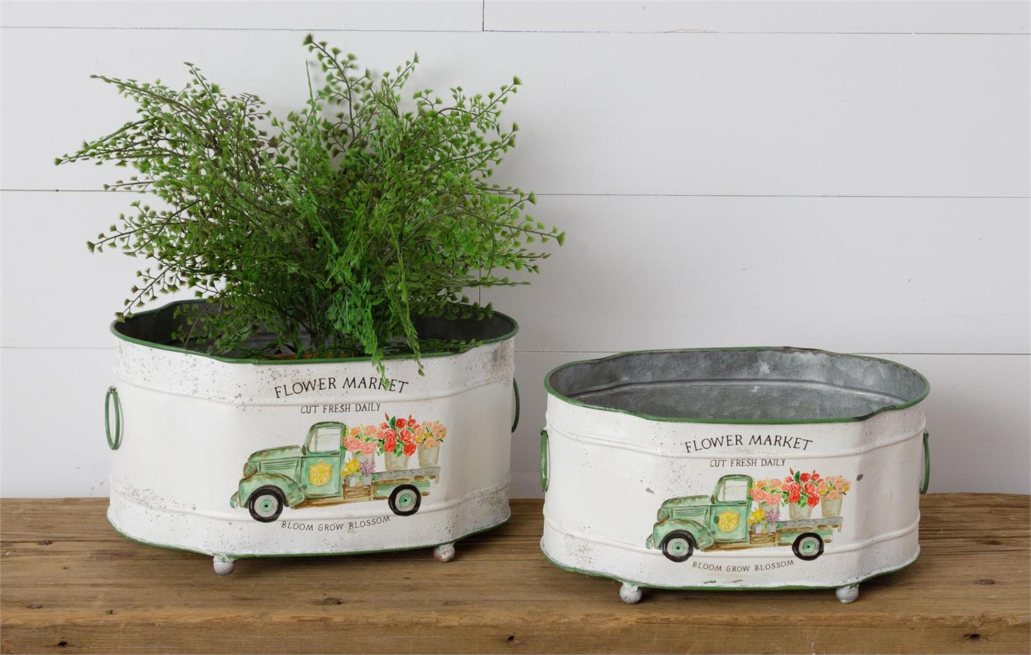Flower Market Truck Planters (S/2)
