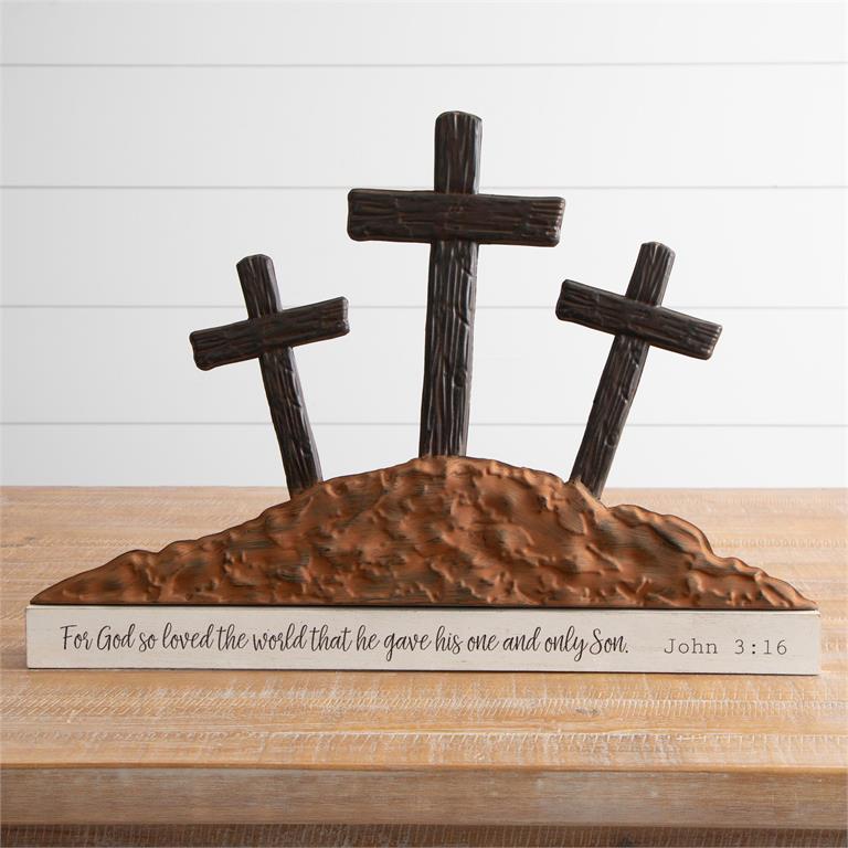 Sign - Easter Crosses John 3:16