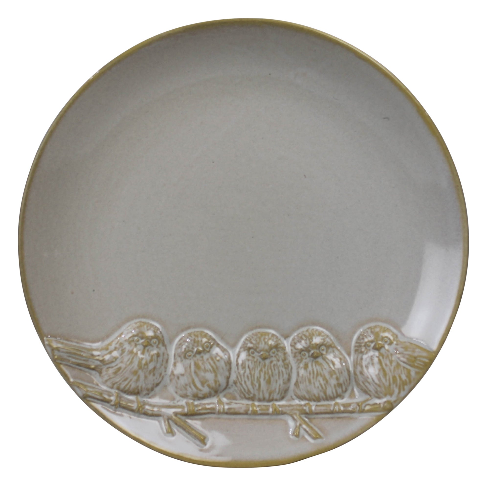Tray with 5 Birds, Ceramic