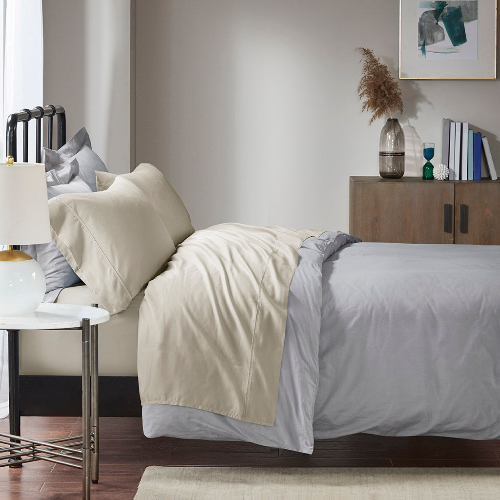 1500 Thread Count Cotton Blend 4 PC Sheet Set