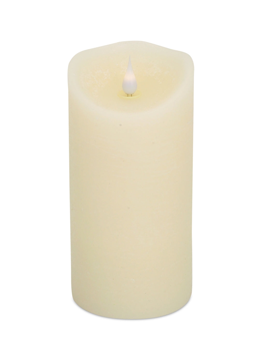 Simplux LED Designer Candle w/4 and 8 Hr Timer 3.5"D x 7.5"H Wax/ (Requires 2 C Batteries, No
