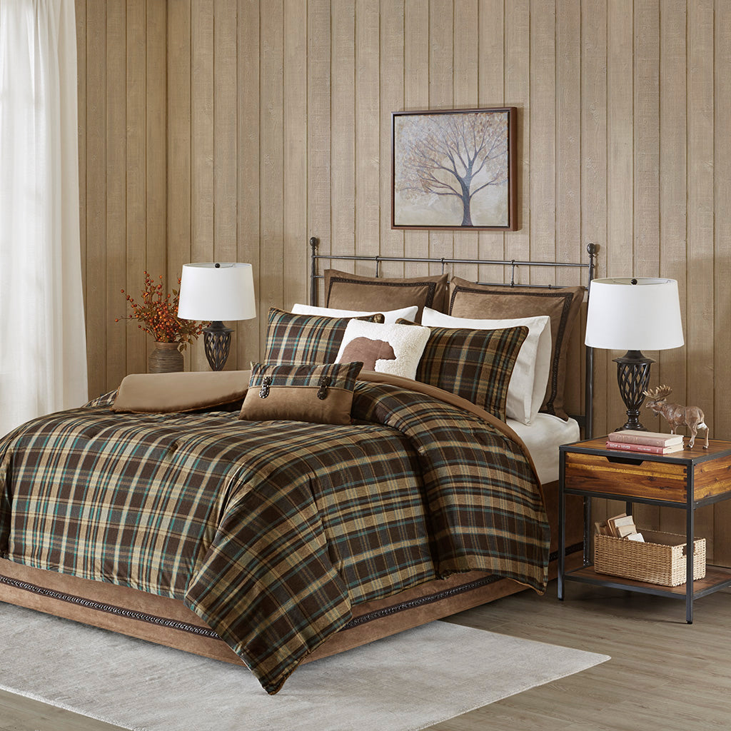 Hadley Plaid Oversized Cozy Spun Comforter Set