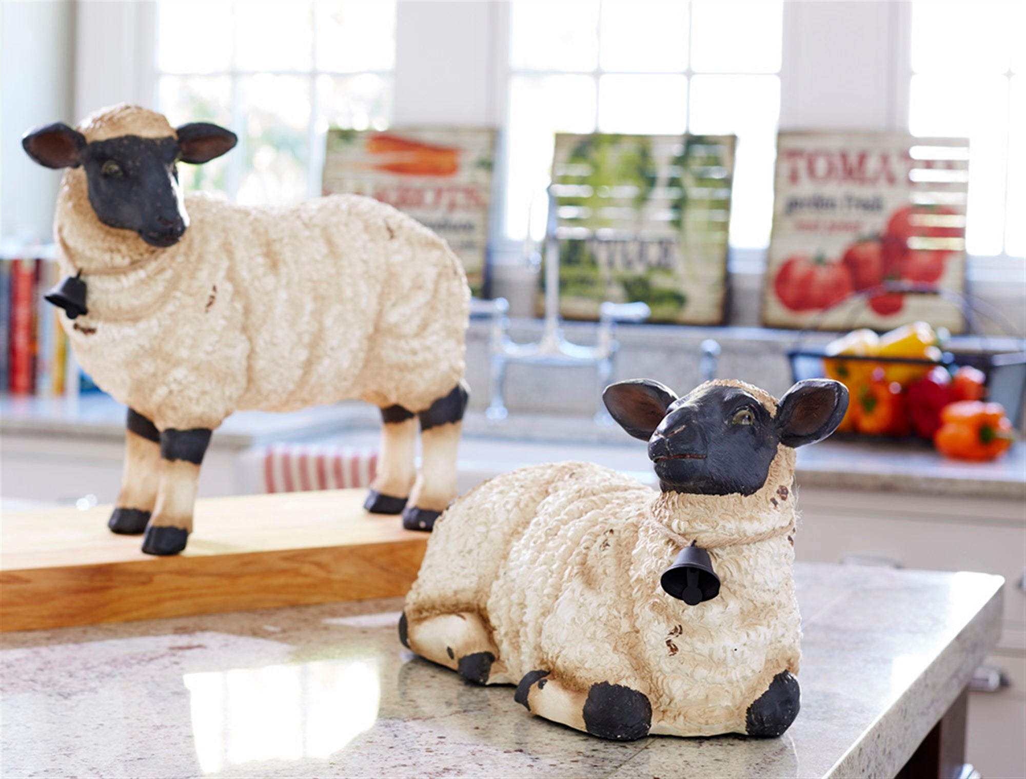 Sheep (2 Asst) 9.5"H, 14.75"H Polyresin