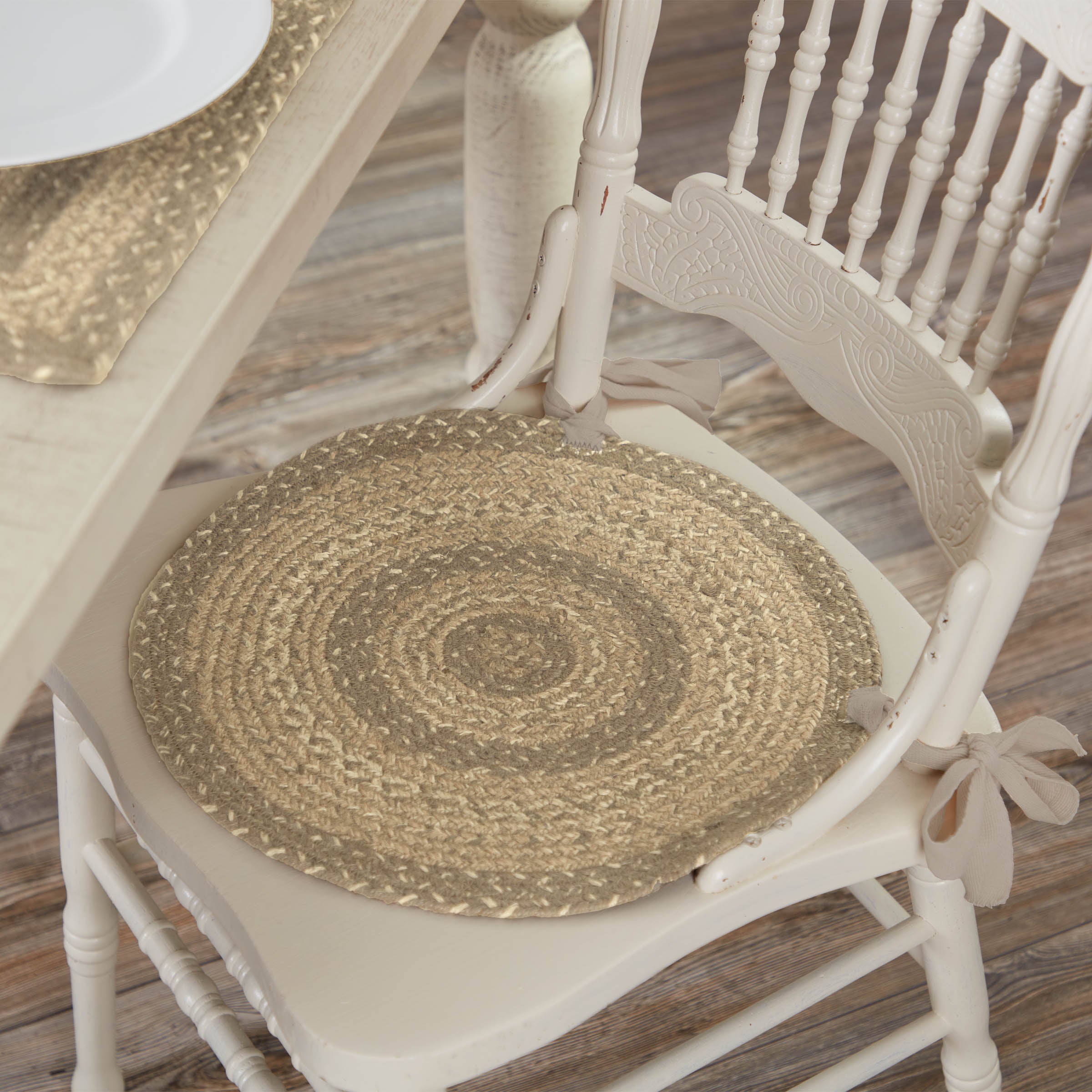Cobblestone Jute Chair Pad Diameter