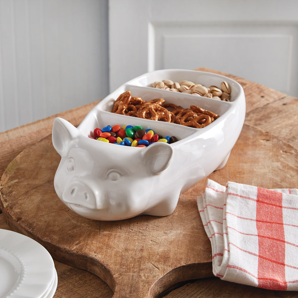 Sweet Piglet Divided Bowl