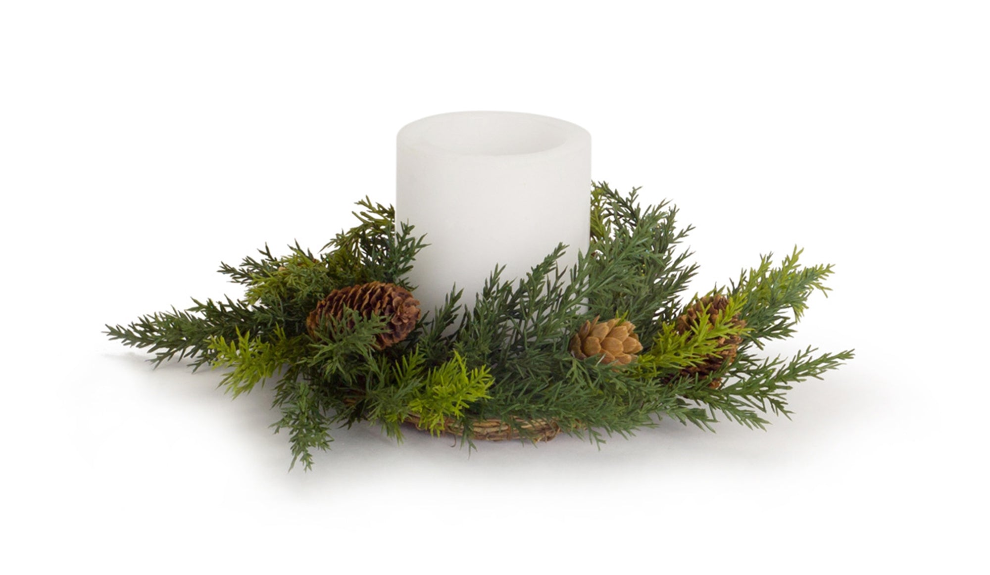 Arborvitae Candle Wreath 11"D (fits 4" candle)