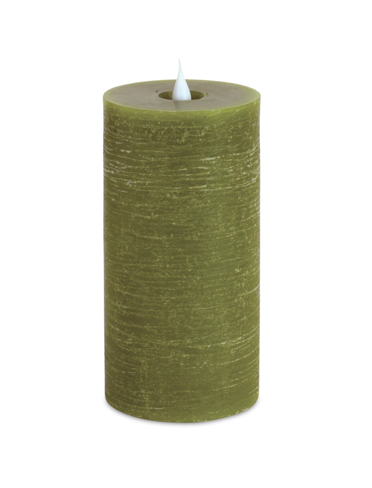 Simplux LED Designer Candle w/4 and 8 Hr Timer 3.5"D, 7.75"H Wax/ (Requires 2 C Batteries, No