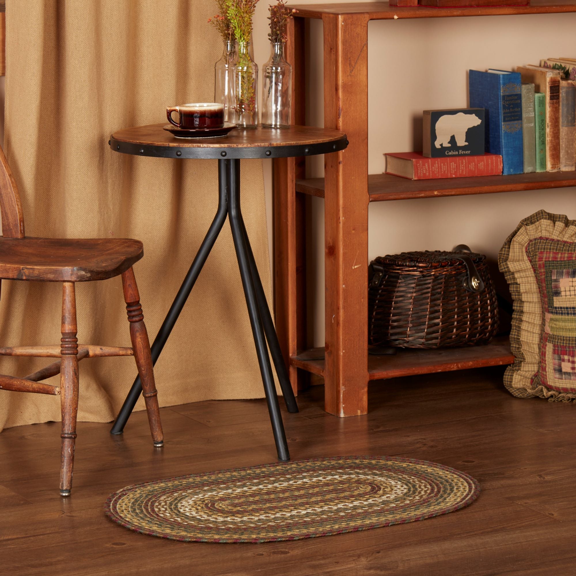 Tea Cabin Jute Rug Oval 20x30