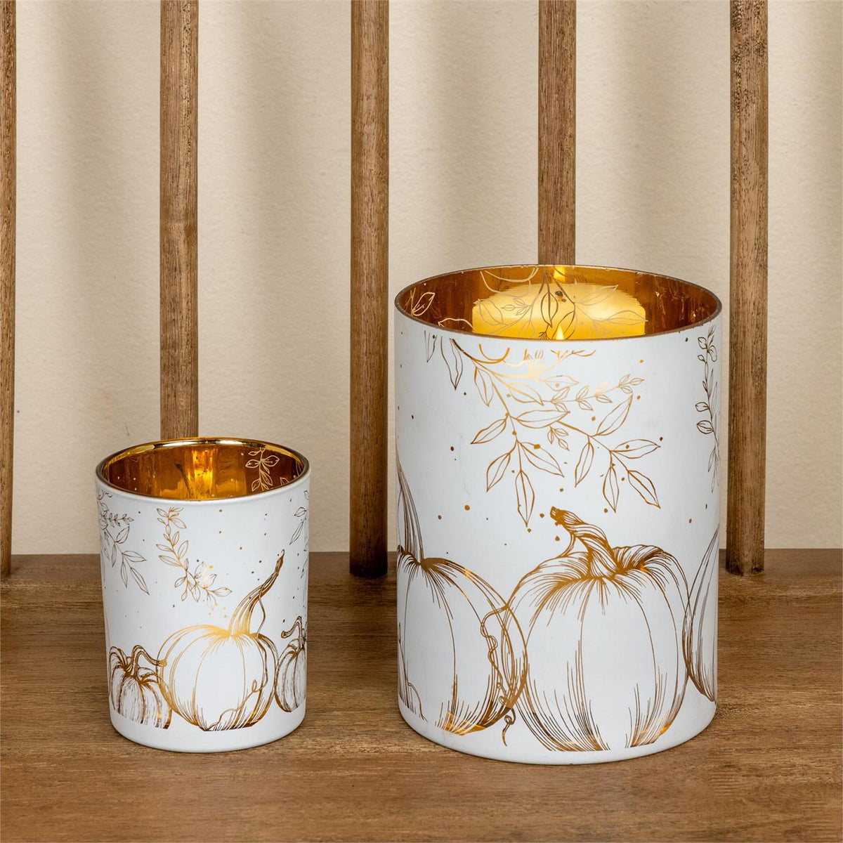 Candle Holder - Golden Autumn (Set of 2)