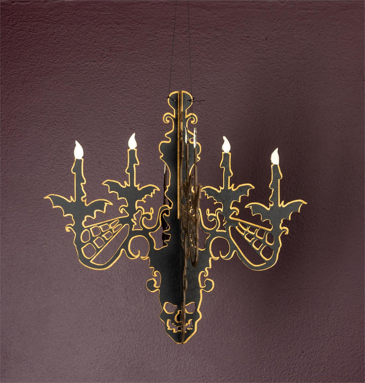 Haunted Glow Paper Chandelier
