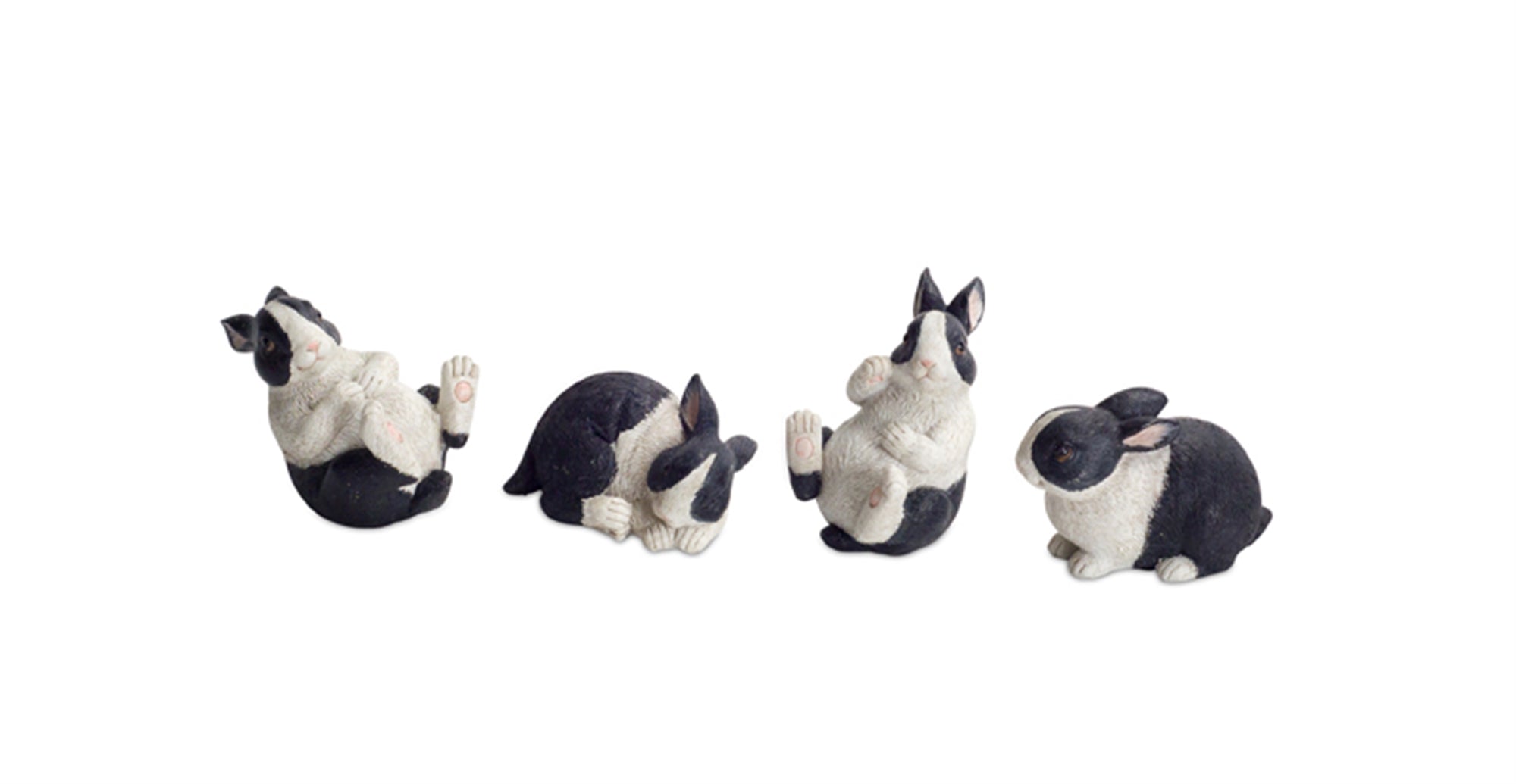 Rabbit (4 Asst) 2"H, 2.5"H, 3.5"H Resin