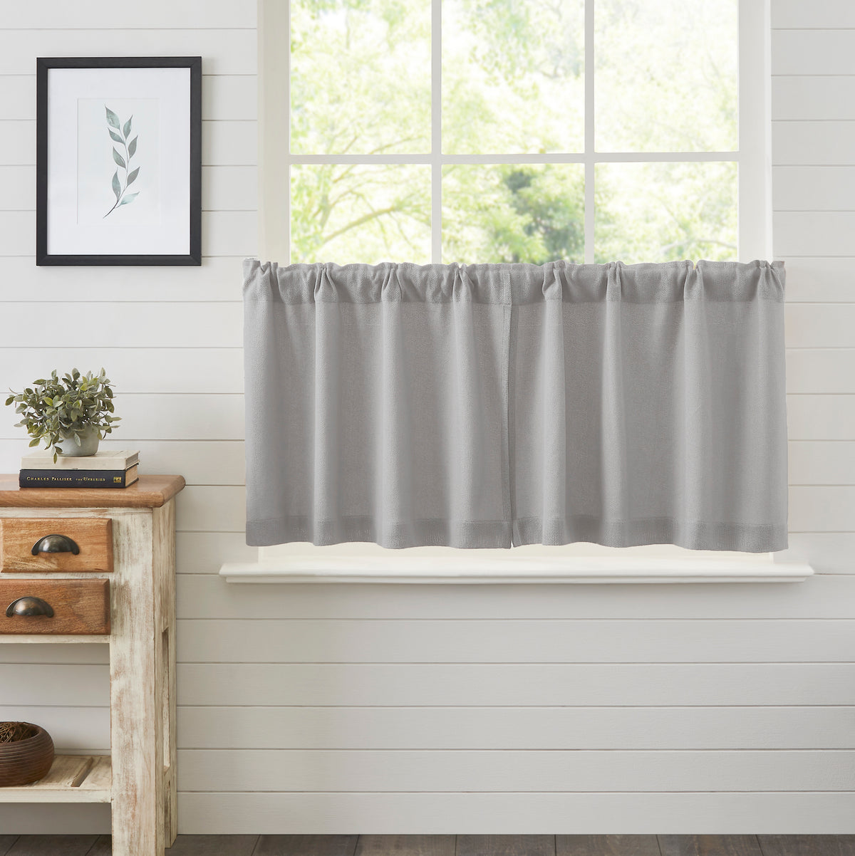 Burlap Dove Grey Tier Set of 2 L24xW36