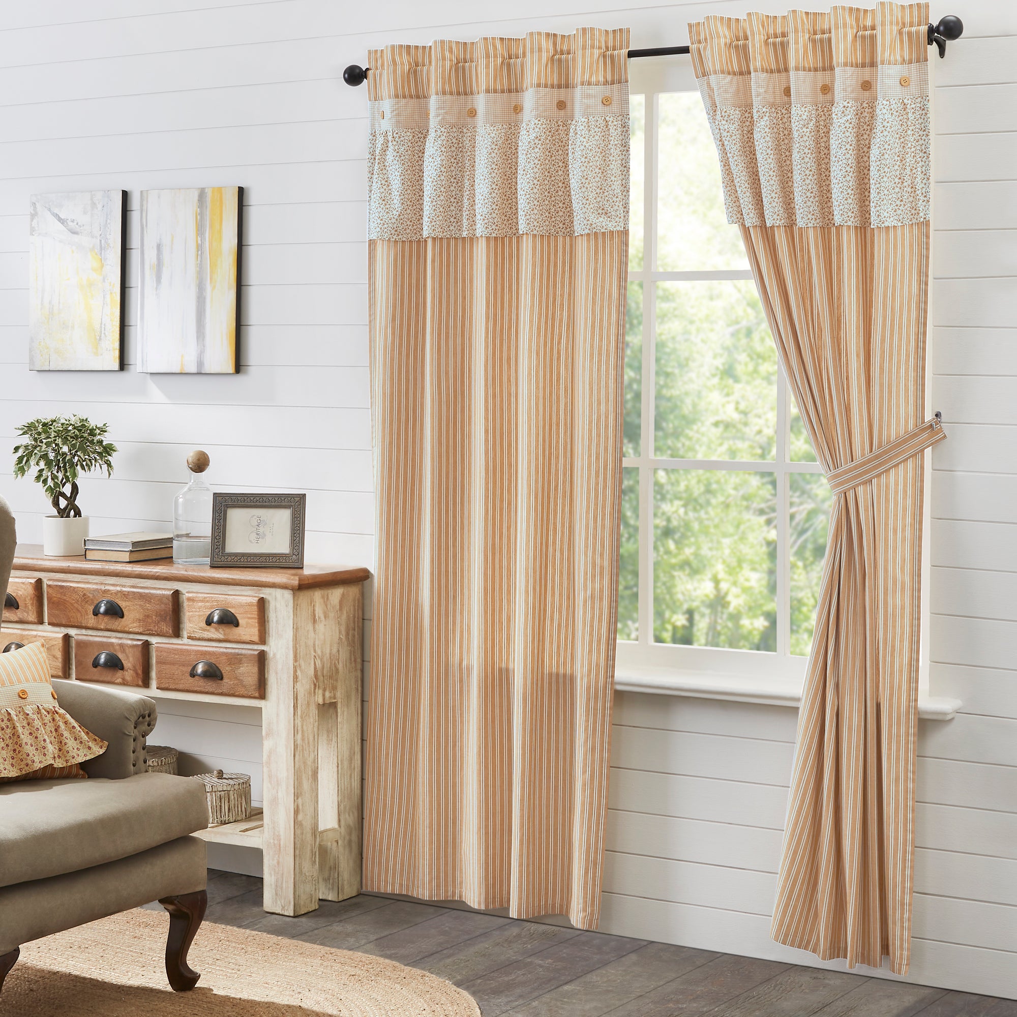 Camilia Ruffled Panel Set of 2