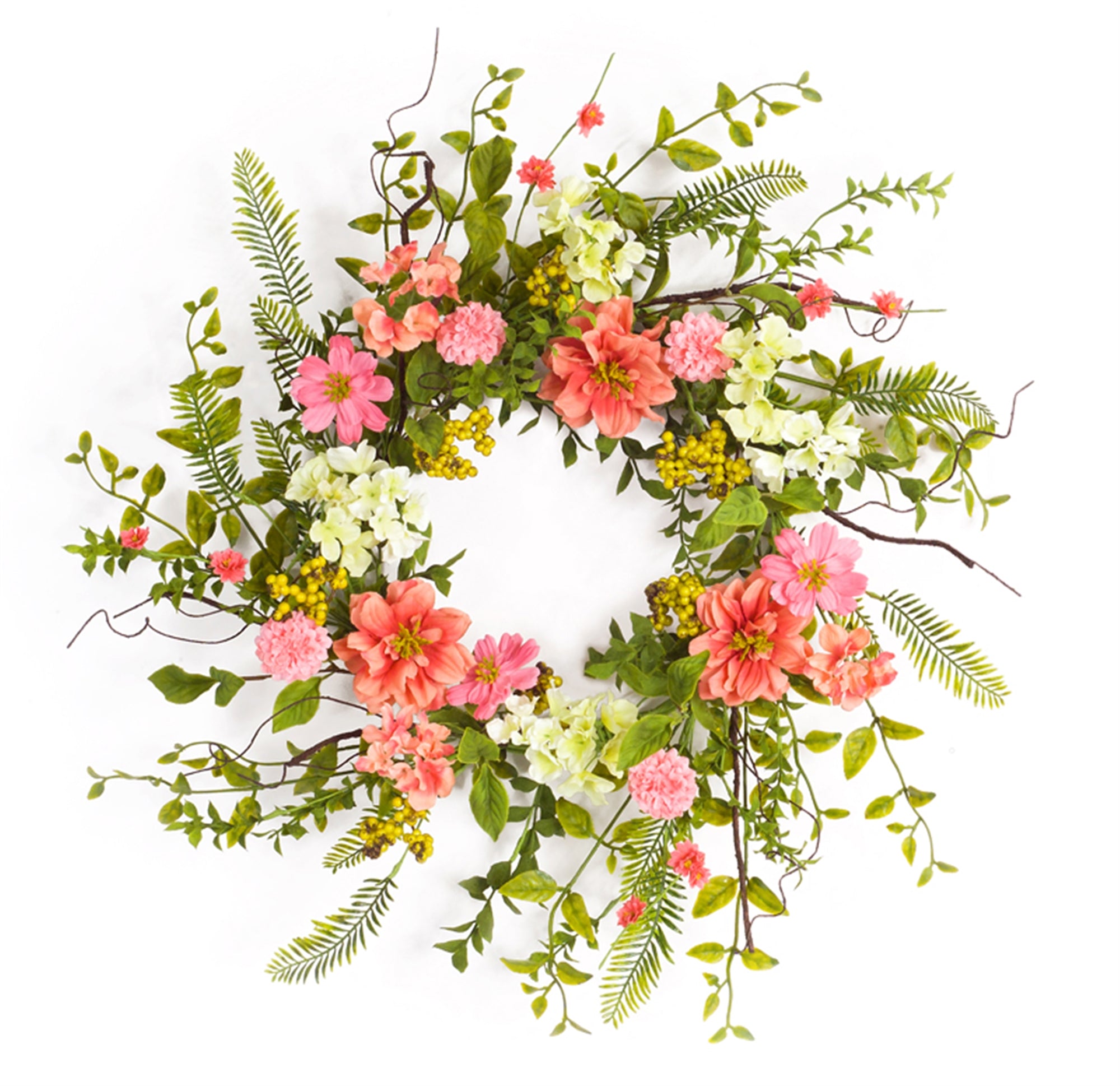 Cosmos/Berry Wreath 27”D Polyester/