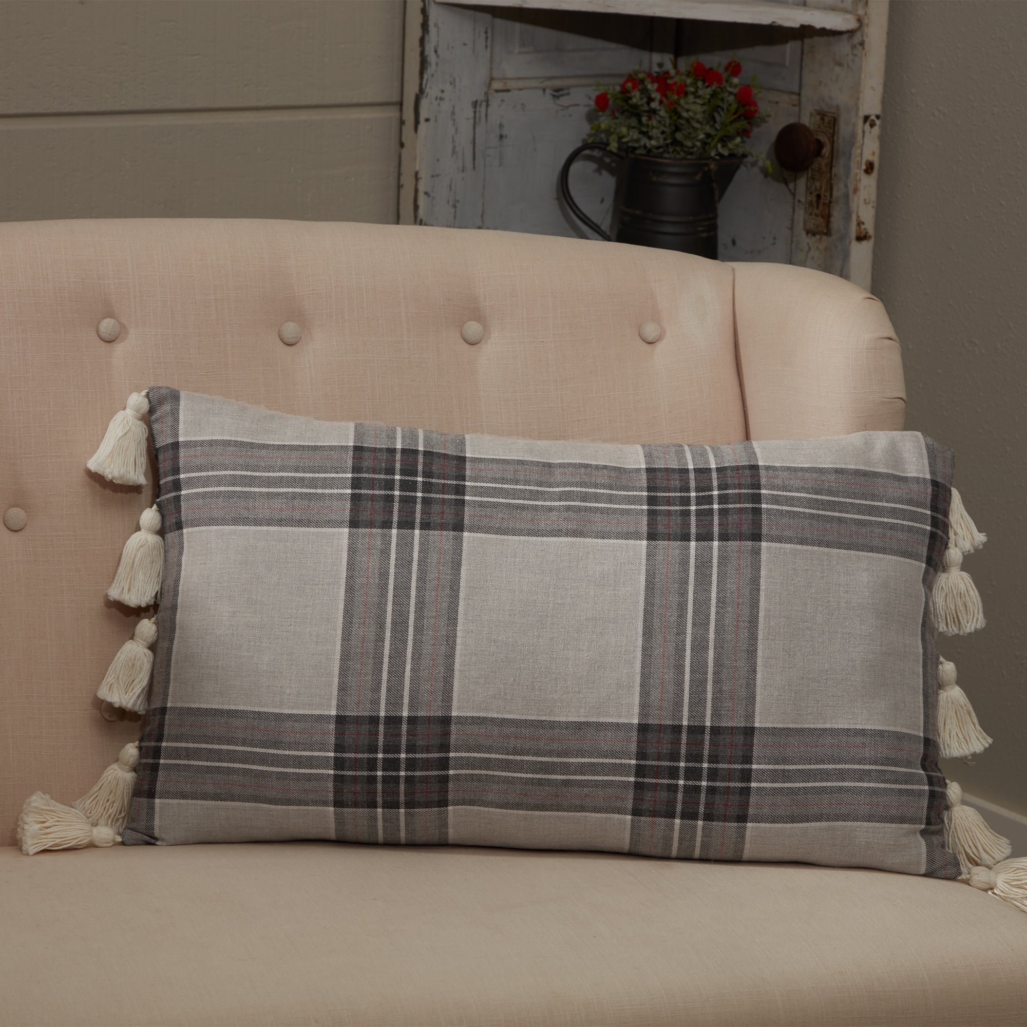 Twilight Plaid Pillow Cover