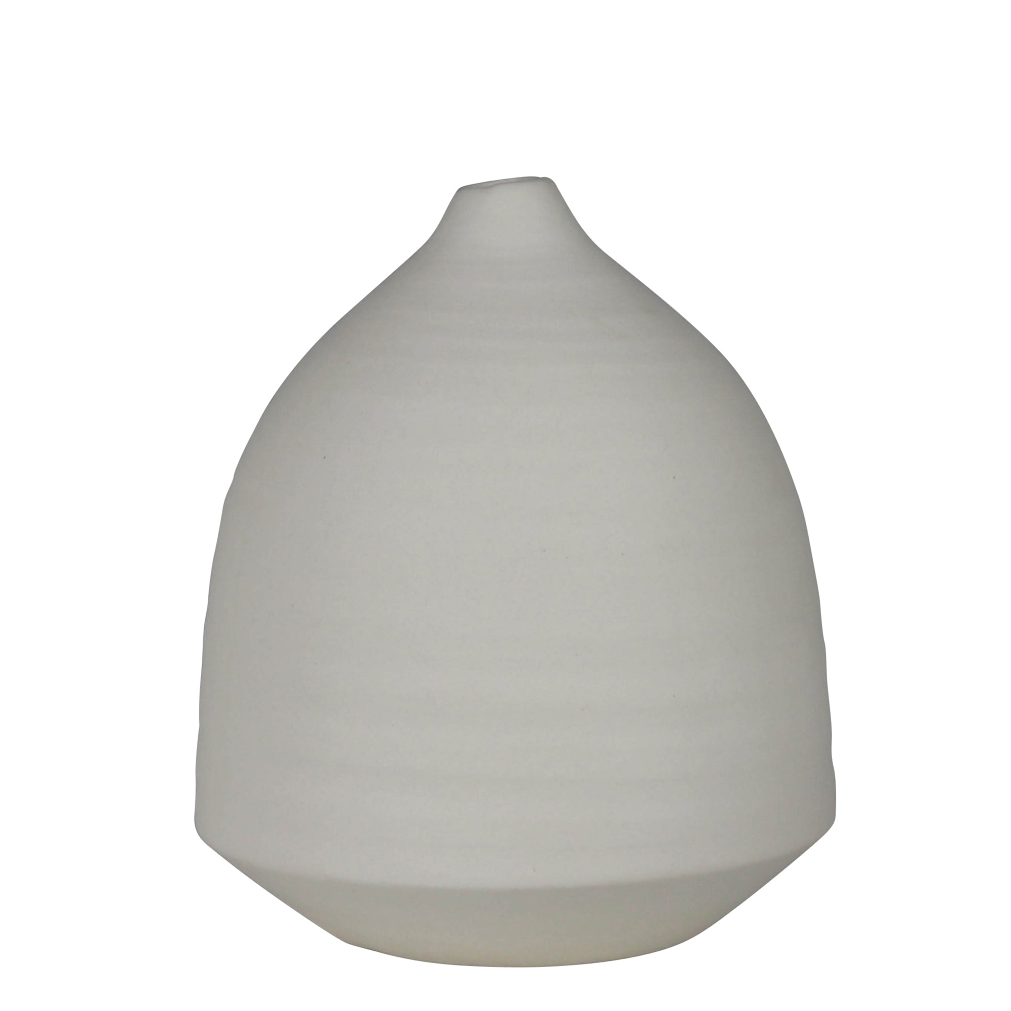 Bisque White Vase, Ceramic - Sm