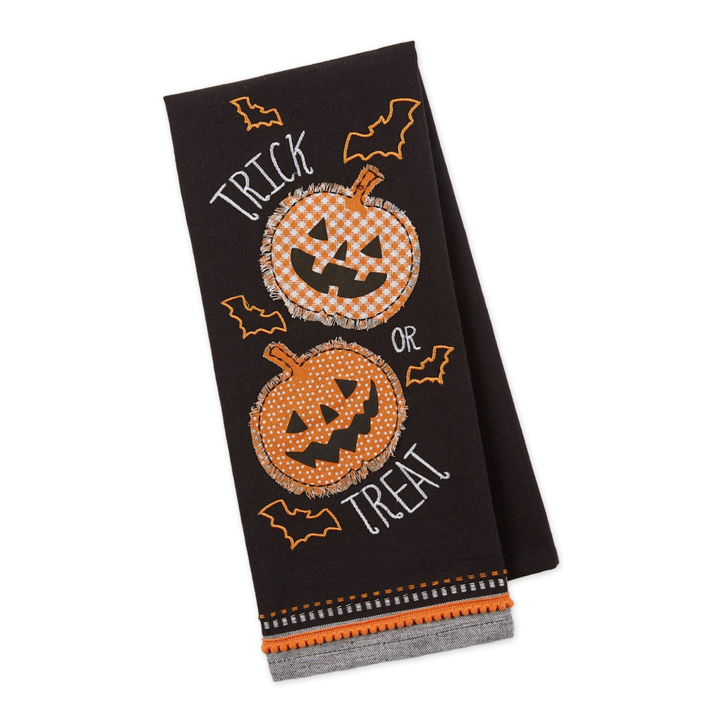 Trick Or Treat Embellished Kitchen Towel