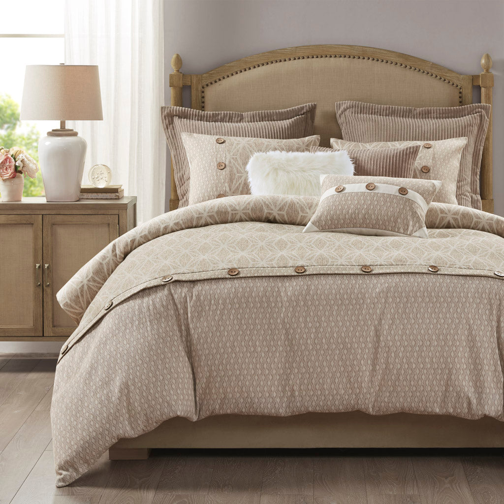 Grace 9 Piece Chenille Jacquard Comforter Set