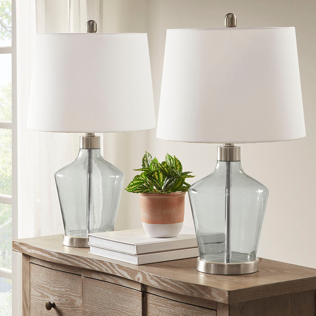 Harmony 2-Tone Ceramic Table Lamp Set of 2