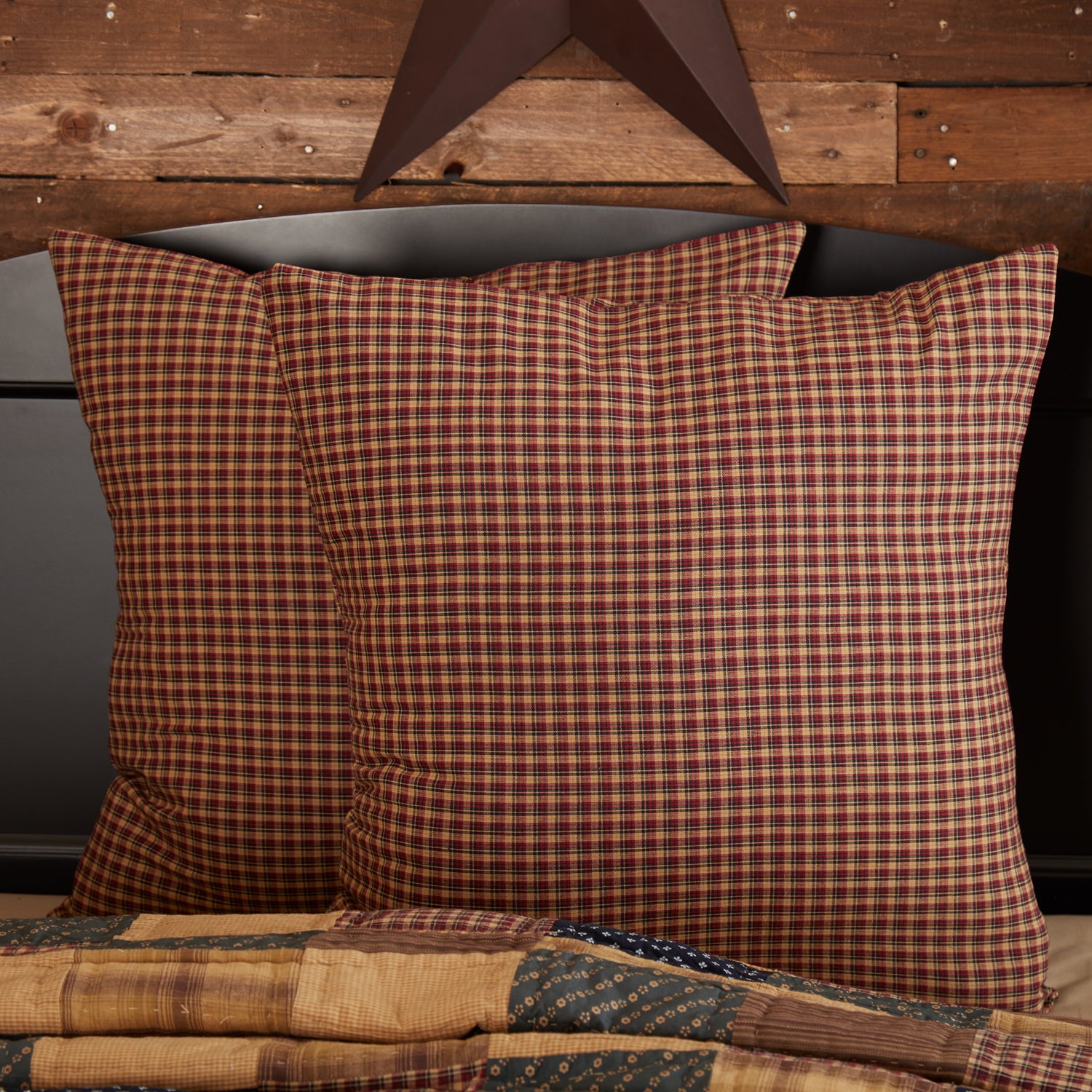 Patriotic Patch Euro Sham Fabric
